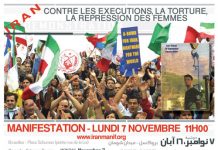 Iran: Manifestation de milliers d’Iraniens contre les mollahs pendant la réunion de l’UE à Bruxelles Image