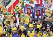 Iran EU : Des milliers de manifestants iraniens demandent de le retrait des Moudjahidine du peuple