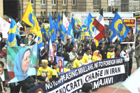 Un grand rassemblement pour un changement démocratique en Iran