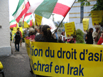 Iran : Protestation des exilés iraniens en Irak
