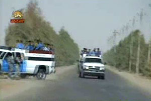 forces de police arrivant sur Achraf
