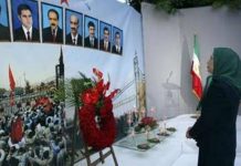 Achraf : Hommage aux martyrs à Auvers-sur-Oise 2 aout 2009 Auvers-sur-Oise, Maryam Radjavi rend hommage aux martyrs d'Achraf