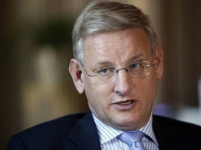 le ministre su&eacute;dois des Affaires &eacute;trang&egrave;res Carl Bildt