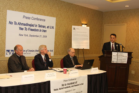 Confr&eacute;nce de presse &agrave; New York 21 septembre 2009