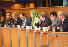Maryam Radjavi: l’Europe ne doit pas laisser les mollahs justifier la répression en Iran et à Achraf Parlement européen, 11 novembre 2009