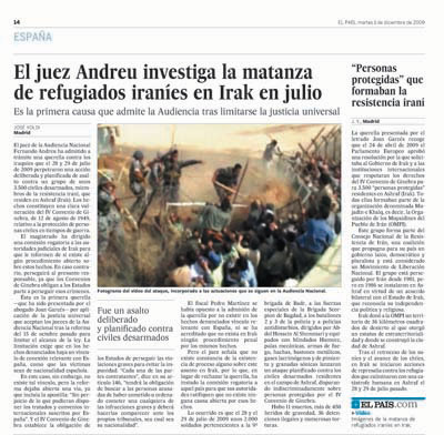 El Pais, 1r décembre 2009 