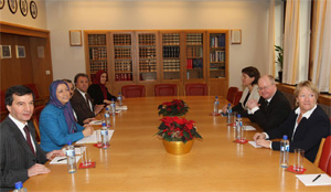 Oslo, commission des affaires étrangères, parlement norvégien, 3 décembre 2009  