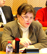 Norica Nicolai, eurodéputé roumaine, vice présidente de la sous-commission de la sécurité et défense du Parlement européen