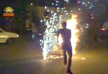 Téhéran : La Fête du Feu aux cris de « Khamenei charlatan, l’heure de ta mort est arrivée » Teheran, 16 mars 2010
