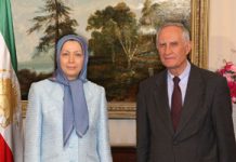 Maryam Radjavi rencontre l’un des plus anciens députés allemands Norbert Geis et Maryam Radjavi