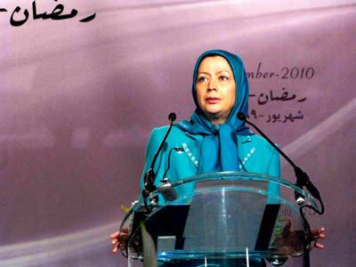 Maryam Radjavi, carrousel du Louvre, 4 septembre 2010 