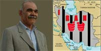 Mohammad Ali Hadj Agha'i, prisonnier politique condamné à mort en Iran, pour s'être rendu à Achraf