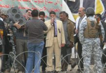 L’ambassade du régime et le comité de répression d’Achraf envoient un groupe de recrues irakiennes dans l’aile sud d’Achraf archive