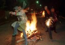 Célébration dans tout l’Iran de la Fête du Feu face aux mollahs