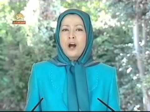 مريم رجوي – تظاهرات عليه احمدي نژاد – نيويورك – 1