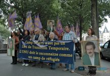 « Le mouvement des Moudjahidines du peuple iranien » a manifesté place du Châtelet, à Paris