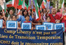 Achraf et de Liberty en Irak : Défense des opposants iraniens d’Achraf : Sit-in devant l’ambassade d’Irak à Paris