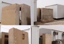 Dans un acte criminel, le gouvernement irakien enlève les murs en T stockés à proximité de Liberty au lieu de les ramener dans le camp