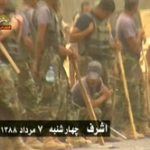 Le chef de la police de Diyala et les officiers criminels du cabinet du premier ministre installés à Achraf depuis la veille pour diriger le massacre
