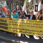Paris sit-in : Protestation contre le massacre des opposants iraniens d’Achraf