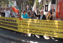 Paris sit-in : Protestation contre le massacre des opposants iraniens d’Achraf