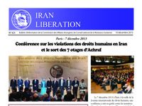 Iran Libération numéro 425 : Conférence sur les violations des droits humains en Iran