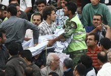 Kerman – Bannières interdites au stade en Iran