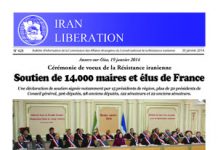 Iran Libération Numéro 428 : Soutien de 14.000 maires et élus de France