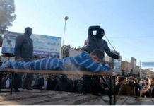 Iran – un homme fouetté en publique
