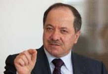 Massoud Barzani: Les revendications justes de nos frères sunnites sont distinctes des actions terroristes