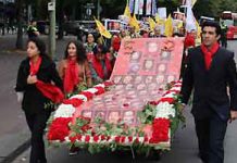Manifestations d’Iraniens à Paris et à La Haye pour la protection de Liberty CampLiberty