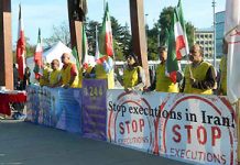 Genève: 1244e jour de sit-in des Iraniens pour demander la fin des exécutions en Iran et la protection de Liberty