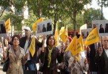 Rassemblement des iraniens à Paris à l’occasion de journée mondiale contre la peine de mort Iran