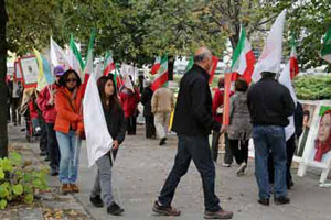 iran canada demonstration