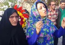 Vidéo – discours courageux de la militante Narguesse Mohammadi sur la tombe du jeune blogueur Sattar assassiné en Iran