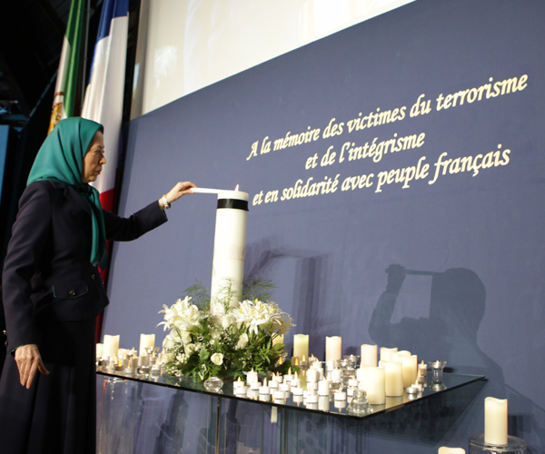 Maryam Radjavi : Les attaques terroristes à Paris sont contraires à l’islam, une religion de tolérance et de coexistence