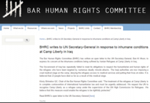L’ONU doit désigner le camp Liberty en tant qu’un camp de réfugiés – avocats britanniques L'ONU doit désigner le camp Liberty en tant qu'un camp de réfugiés - avocats britanniques
