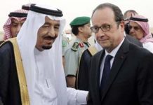 France – « Pour un accord robuste, durable, vérifiable, incontestable et contraignant pour l’Iran » La France et l'Arabie saoudite estiment que la conclusion d'un accord sur le nucléaire iranien entre Téhéran et les six grandes puissances ne doit pas déstabiliser plus avant la région du Golfe arabo-persique et menacer les voisins de l'Iran, rapporte Reuters avant un sommet prévu mardi à Ryad