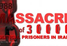 27e anniversaire du massacre de 30.000 prisonniers politiques en Iran