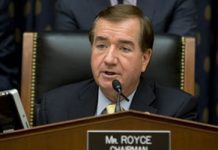 Ed Royce : Le régime iranien va utiliser les fonds débloqués après la levée des sanctions pour fabriquer une bombe nucléaire