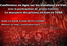 JEUNES IRANIENS – CONFÉRENCE SUR LES DROITS HUMAINS