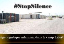 Irak – Blocage des fournitures et des services de base à l’entrée du camp des opposants iraniens
