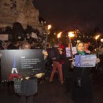 Les partisans du CNRI organisent une veillée sur la place de la République à Paris