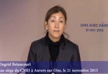 Ingrid Betancourt à la cérémonie de solidarité avec le peuple français au siège de la Résistance iranienne (vidéo) Ingrid Betancourt à la cérémonie de solidarité avec le peuple français au siège de la Résistance iranienne