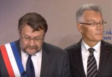 Bruno Macé à la cérémonie de solidarité avec le peuple français au siège du Conseil national de la Résistance iranienne Bruno Macé à la cérémonie de solidarité avec le peuple français au siège du Conseil national de la Résistance iranienne