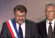 Bruno Macé à la cérémonie de solidarité avec le peuple français au siège du CNRI