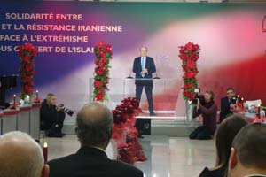 Dominique Lefebvre aux vœux de la Résistance iranienne