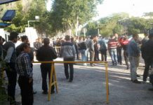 Protestation des ouvriers dans les villes portuaires de Bouchehr et de Mahchahr, au sud de l’Iran Protestation des ouvriers dans les villes portuaires de Bouchehr et de Mahchahr, au sud de l’Iran