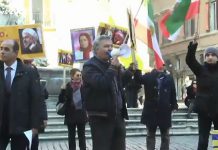 Italie: les Iraniens protestent contre Hassan Rohani Italie: les Iraniens protestent contre Hassan Rohani