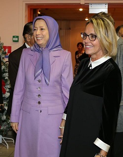 Iran : MaryamRadjavi à la cérémonie des vœux du Pin en banlieue parisienne
